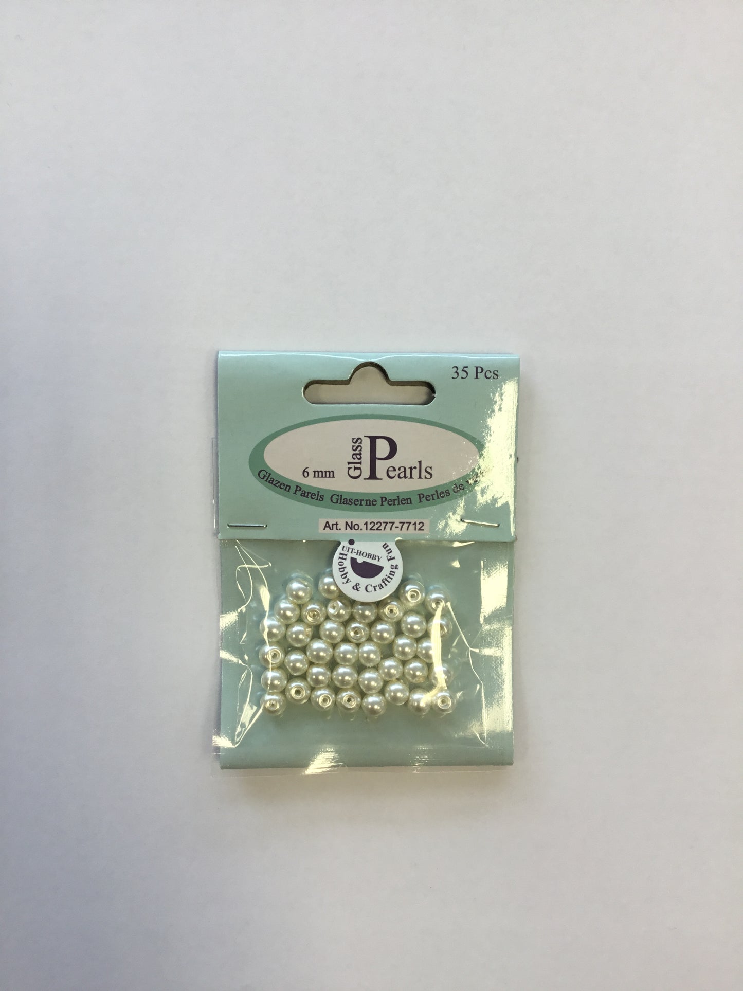 Glass Pearls 6mm - Cream
